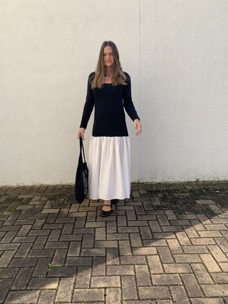 Imagem do vestido cotton manga comprida