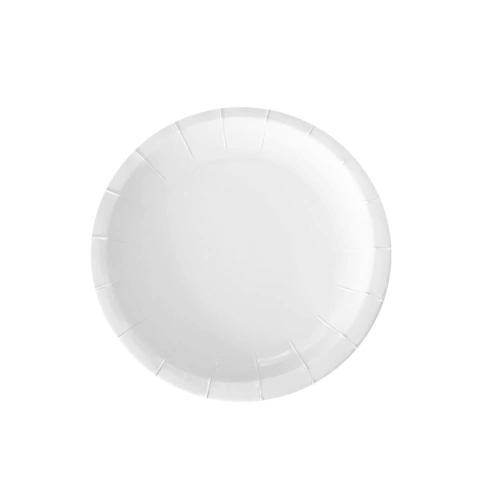 PLATOS POLIPAPEL BLANCOS X 8