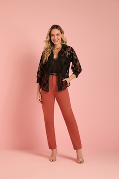 Calça Cenoura Terracota