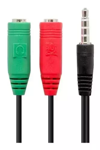 ADAPTADOR JACK 3.5 MIC Y AURICULAR PC, PS4, CONSOLAS - comprar online