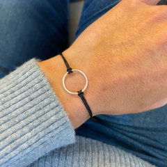 PULSERA PLATA 925 KARMA - comprar online