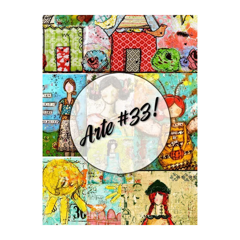 Arte #33! Lámina Decoupage Autoadhesiva 30 X 42 Cm No Aplica