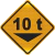 Placa de A46 - Peso Bruto Limitado