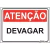Placa de Devagar - Placasshop