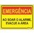 Placa de Ao Soar O Alarme Evacue A Área - comprar online