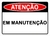 Placa de Em Manutanção