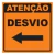 Placa de P28- Desvio A Esquerda - comprar online