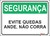Placa de Evite Quedas Ande Não Corra