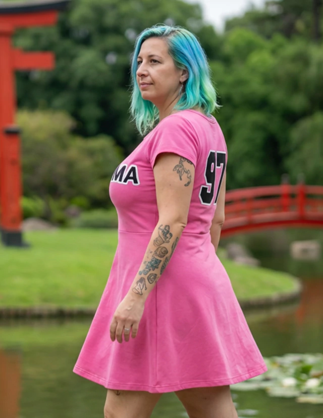Vestido Estampado Bulma Dragon Ball — imagen 2