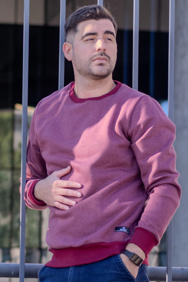 Buzo Dalton Bordó