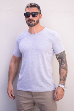 Remera lisa Gris Melange