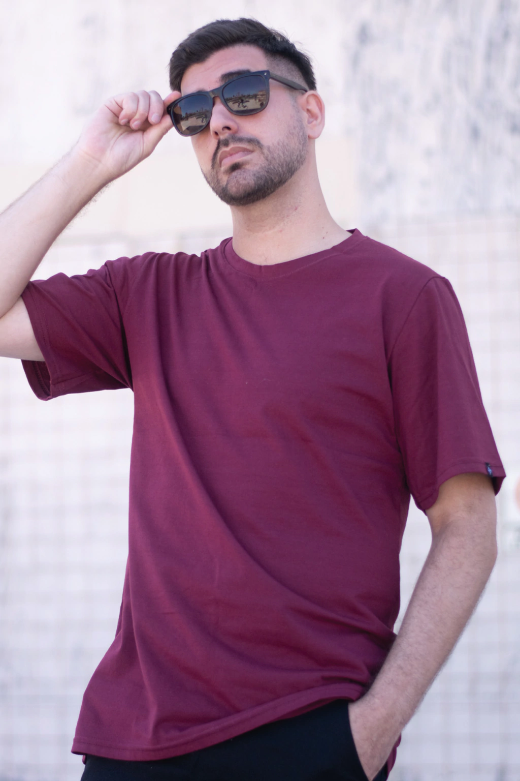 Remera Oversize Bordó
