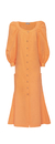 VESTIDO MIDI MANGA PUFF - comprar online