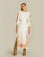 VESTIDO MIDI COM BORDADO