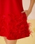 VESTIDO CURTO COM PLUMAS - Rachel Bonucci