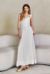 VESTIDO MIDI LINHO E TELA
