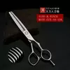 Titan tesoura desfiadeira dentes na lâmina superior