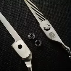 Titan tesoura desfiadeira dentes na lâmina superior - comprar online