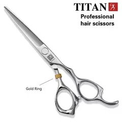 Tesoura de cabelo TITAN tesoura de barbeiro tesoura de corte profissional 7 pole - comprar online