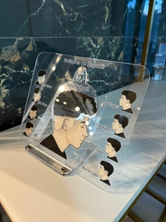 Quadro portátil de variações do degrade