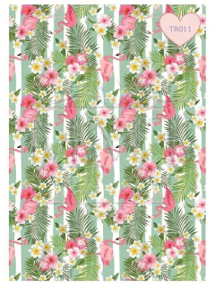 Diseño Flamenco y flores