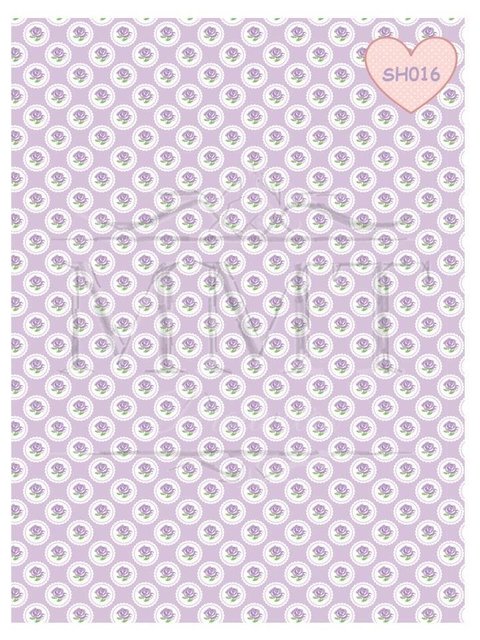 Diseño Shabby flores lilas