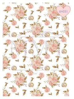 Diseño Shabby rosas grandes