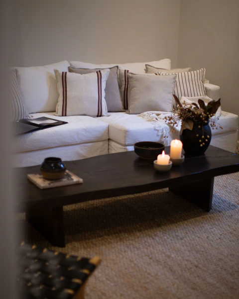 SOFA L CON FUNDA DE TUSOR