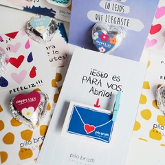 Tarjetita Corazón (x12) en internet