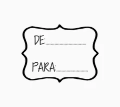Imagen de Sellos "de, para"