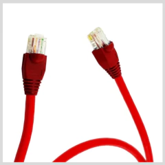 Cabo de rede Patch Cord CAT6 vermelho 1,5 metros - produto certificado com ISO 9001 - RoHS - CE - comprar online
