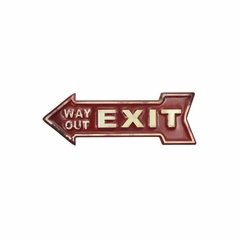 Poster Lata Exit Rojo