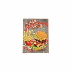 Póster Mdf Hamburguesa Combo