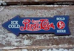 Cartel Flecha Pepsi