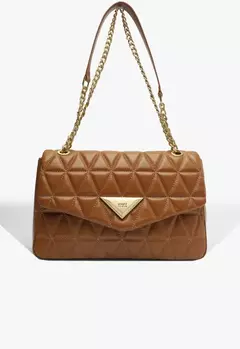 Bolsa Grande Tiracolo 944 Matelassê Couro amendoa - comprar online