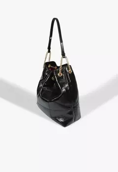 Bolsa Hobo Mika Grande Couro Preta Schutz - comprar online