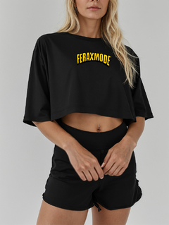 Cropped Oversized I Love Carbs Black - FeraxOficial