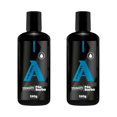 Kit 2 Creme Calmante Pós Barba Menthol 240gr - Alfa Look'S - SITE DOS BARBEIROS 
