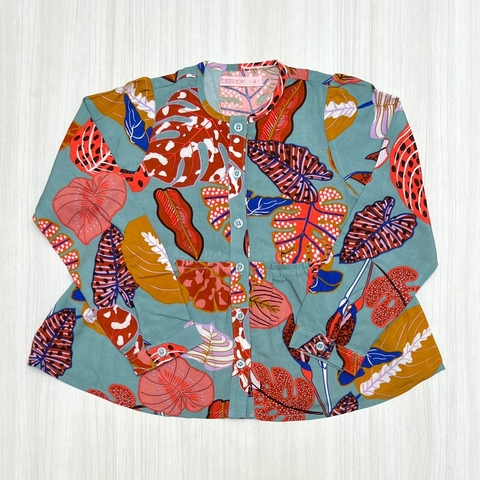 Camisa BARBARA acqua estampa