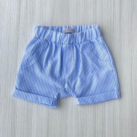 Short LOLO cuadrille celeste
