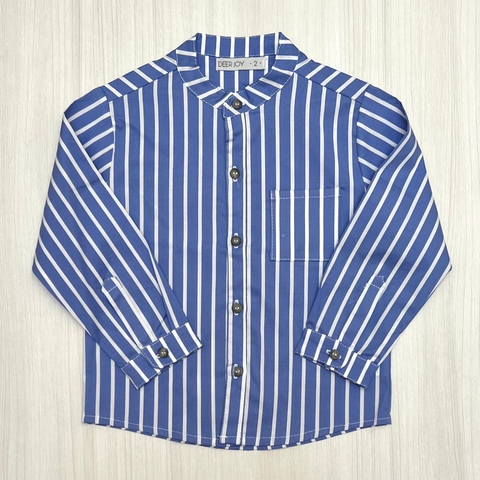 Camisa MOMO rayada azul