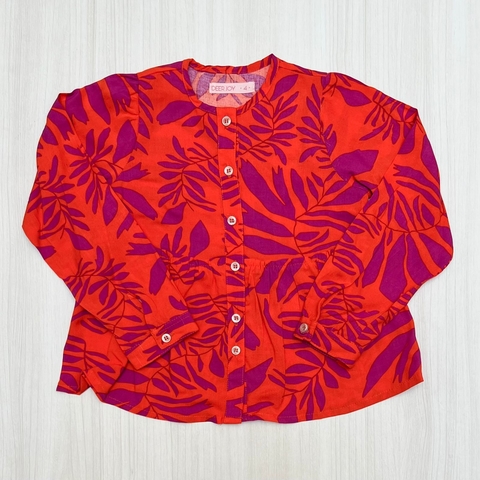 Camisa BARBARA rojo y violeta