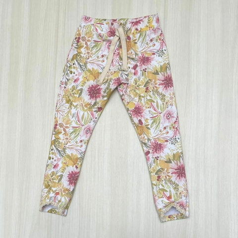 Calza LUNA blanca flor grande - comprar online