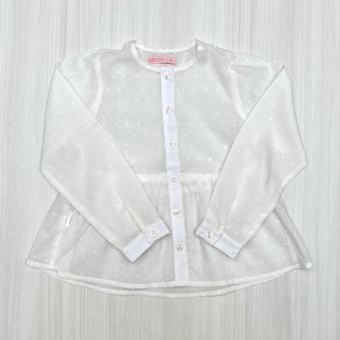 Camisa BARBARA blanca plumeti