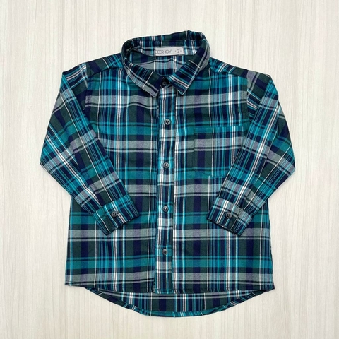 Camisa TOMÁS cuadrille verde