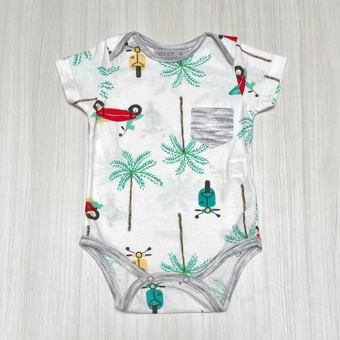 Body AMADEO blanco palmera