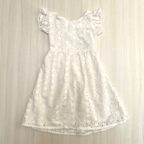 Vestido ROMA broderie blanco