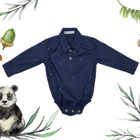 Camisa body SIMON hormigas azul - comprar online