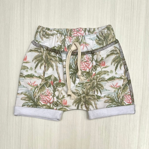 Short ADOLFO palmeras naranja