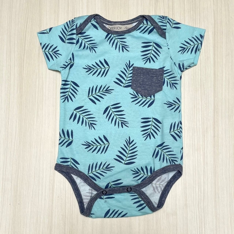 Body AMADEO hojas celeste